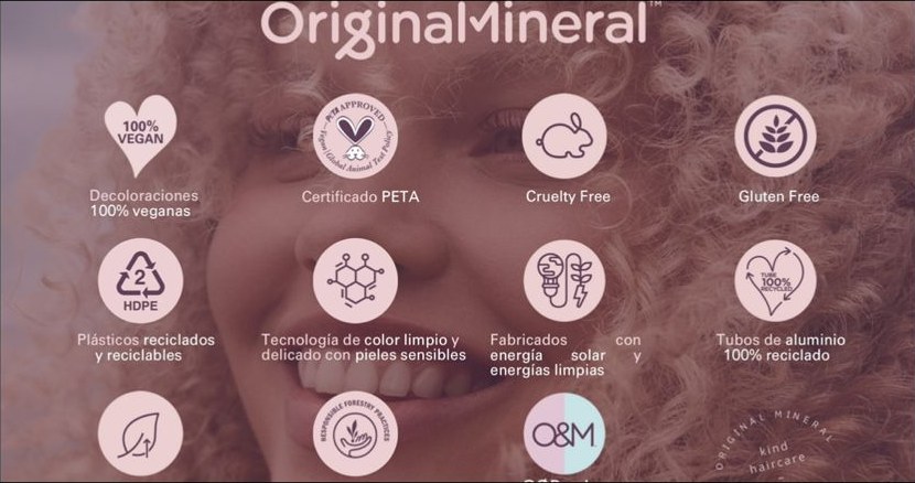 Certificaciones Original Mineral: vegana, PETA, cruelty-free y gluten free